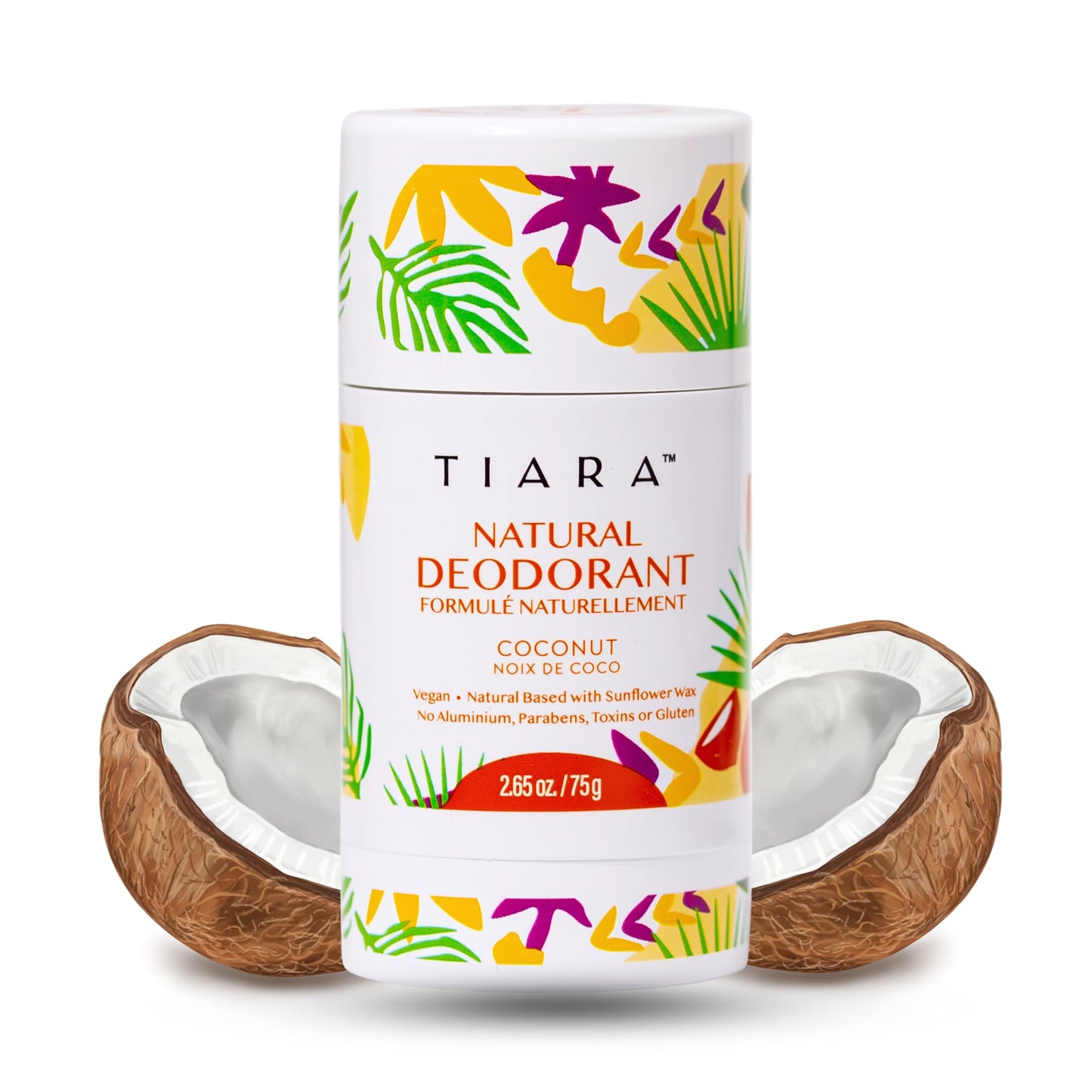 TIARA Natural Aluminum Free Deodorant for Women & Men - Long Lasting Odor Protection, Whole Body Deodorant, Non Toxic, Paraben Free, Vegan, 24 Hour Beauty and Personal Care TIARA Shower Cap