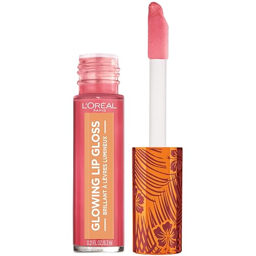 L'Oreal Paris Summer Belle Glowing Lip Gloss, Tropic Like It's Hot Beauty & Personal Care L'Oreal Paris
