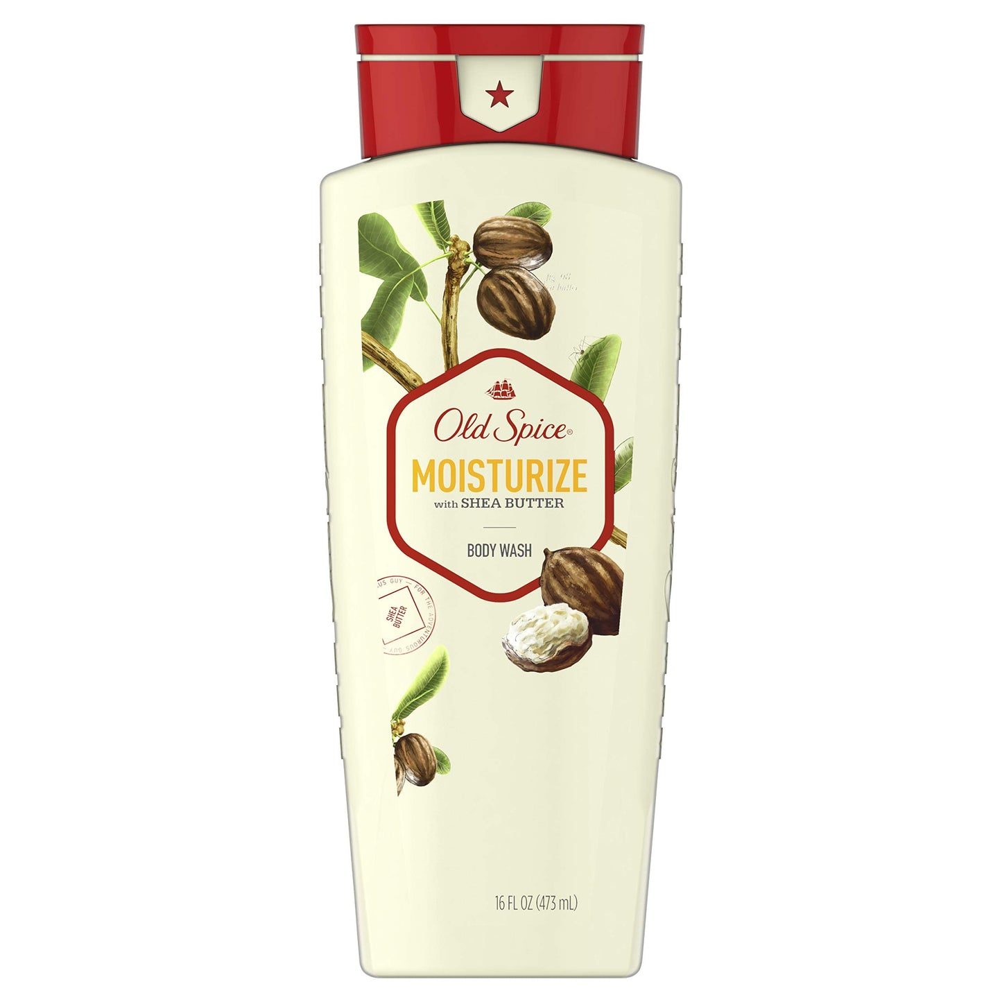Old Spice, Mens Body Wash Moisturize With Shea Butter, 16 Fl Oz Beauty & Personal Care Old Spice
