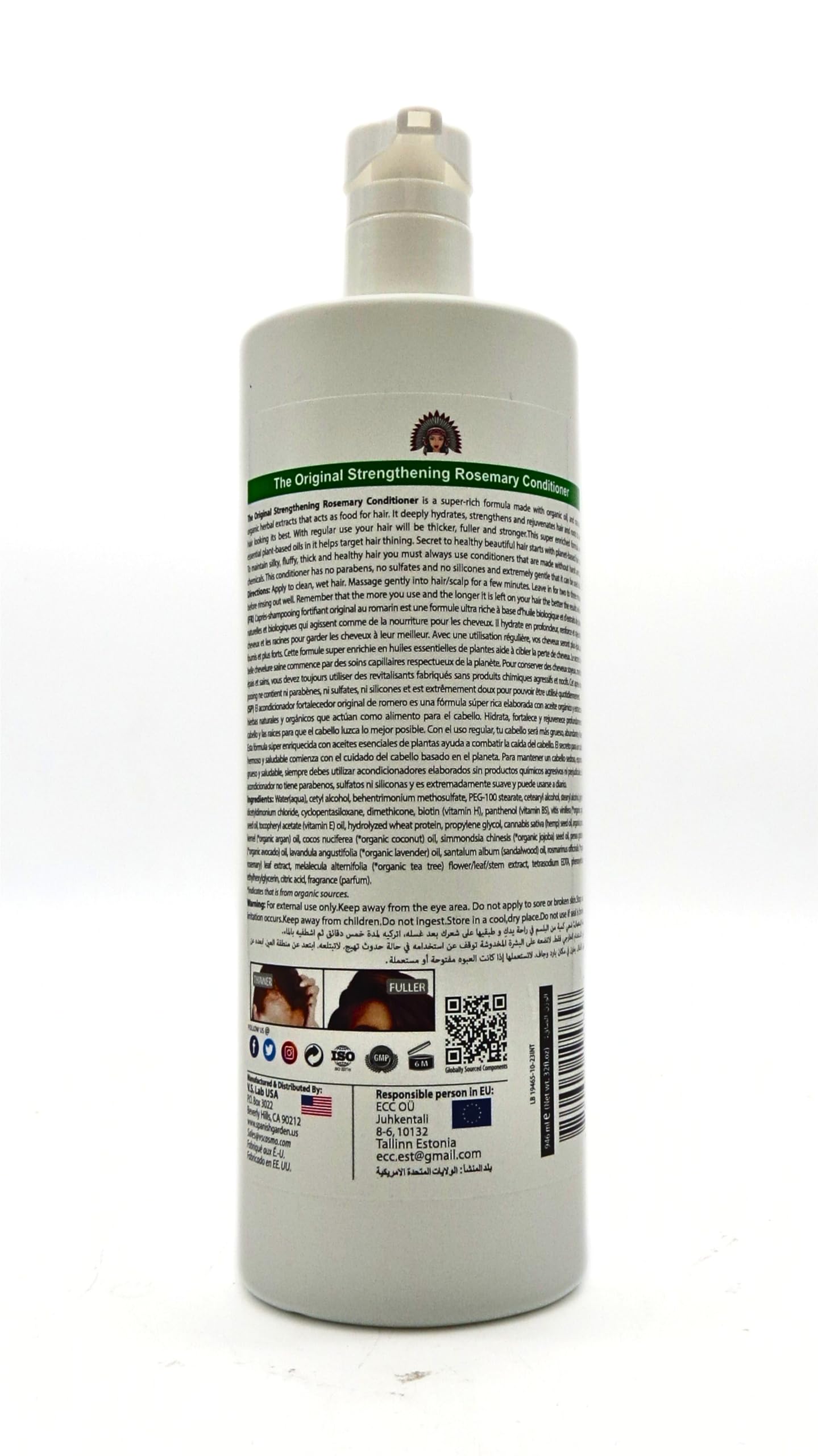 Spanish Garden | Strengthening Rosemary Conditioner, White Beauty & Personal Care Spanish Garden