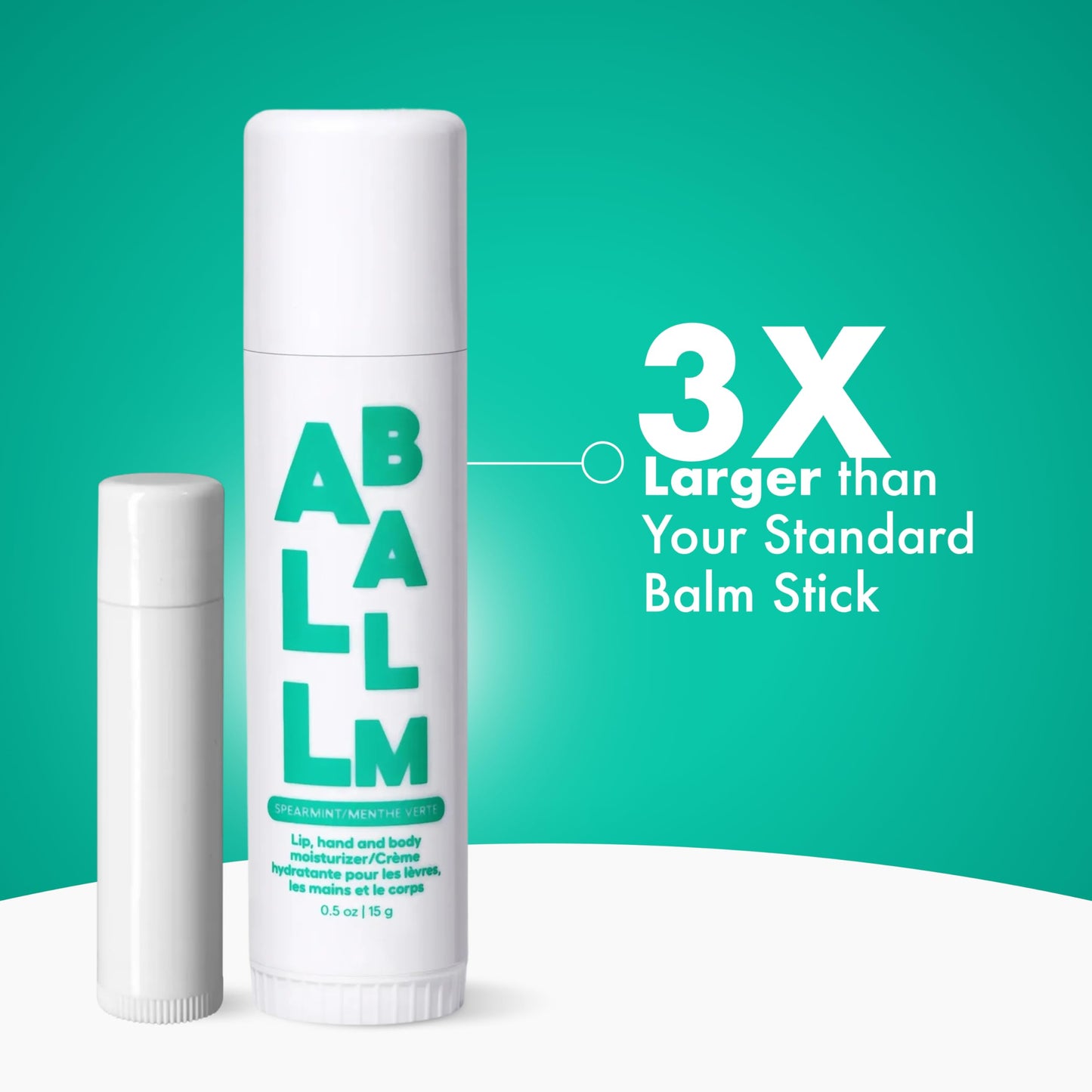 Zizia Spearmint Giant Multi All Balm Stick - Moisturizing and Hydrating Stick for Lips, Hands & Body - with Shea Butter, Jojoba Oil, Aloe Vera Beauty & Personal Care Zizia Botanicals