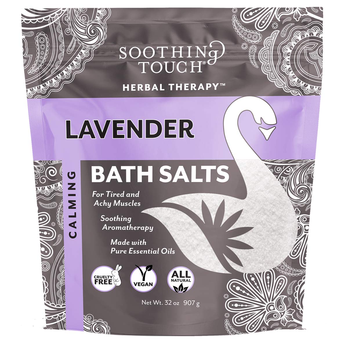 Soothing Touch W67369L32 Bath Salts Lavender, 32-Ounce Beauty and Personal Care Soothing Touch