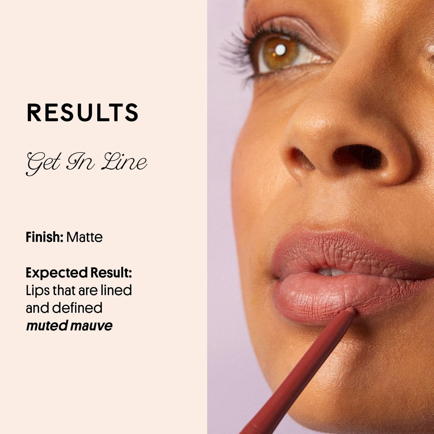 Winky Lux Meow Demi Matte Lip Liner Pencil - Muted Mauve Lipliner, Waterproof Long Lasting Formula, Creamy Retractable Tip For Precision Beauty & Personal Care Winky Lux