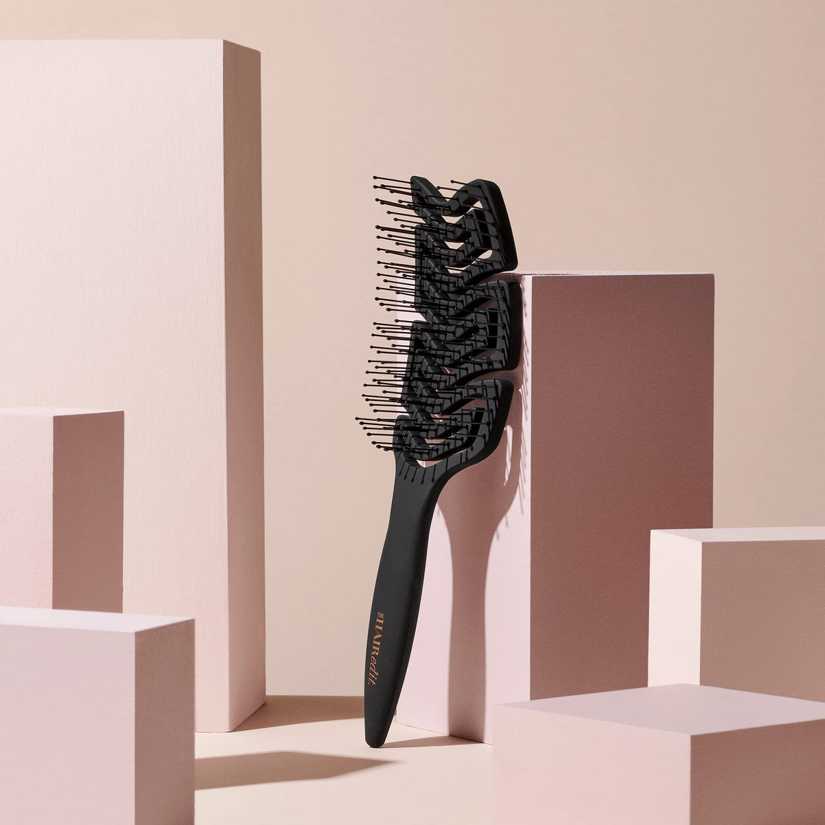 The Hair Edit Detangle & Massage Brush Wet & Dry Brush With Ergonomic Paddle, Non Slip Grip Scalp Massager with Soft Flexible Bristles, Anti-Breakage Beauty & Personal Care The Hair Edit