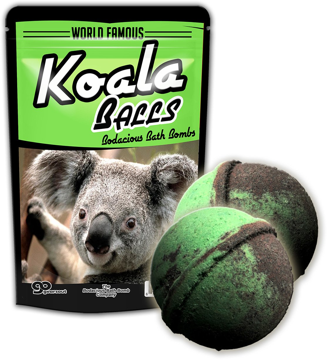 The Bodacious Bath Co. Koala Balls Bath Bombs - Eucalyptus Scented, 2 Count, Relaxing & Rejuvenating, Fun Gifts for All Ages Beauty & Personal Care The Bodacious Bath Co.