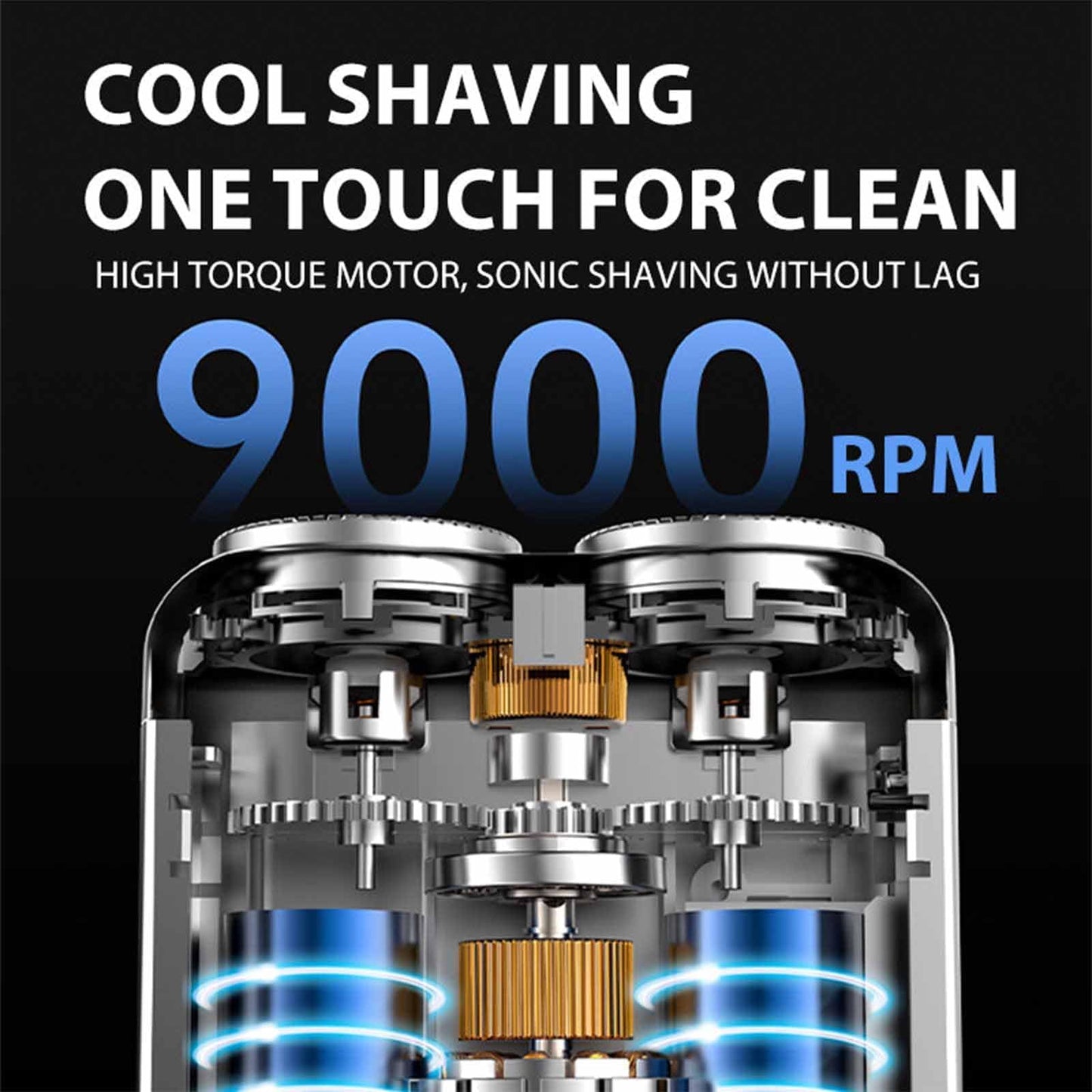 huyantie Luggage Electric Shaver,Mini Electric Shaver,Portable Electric Razor for Men,Wet & Dry Shaving,Rechargeable Cordless Rotary Shaver IPX7 Beauty and Personal Care huyantie
