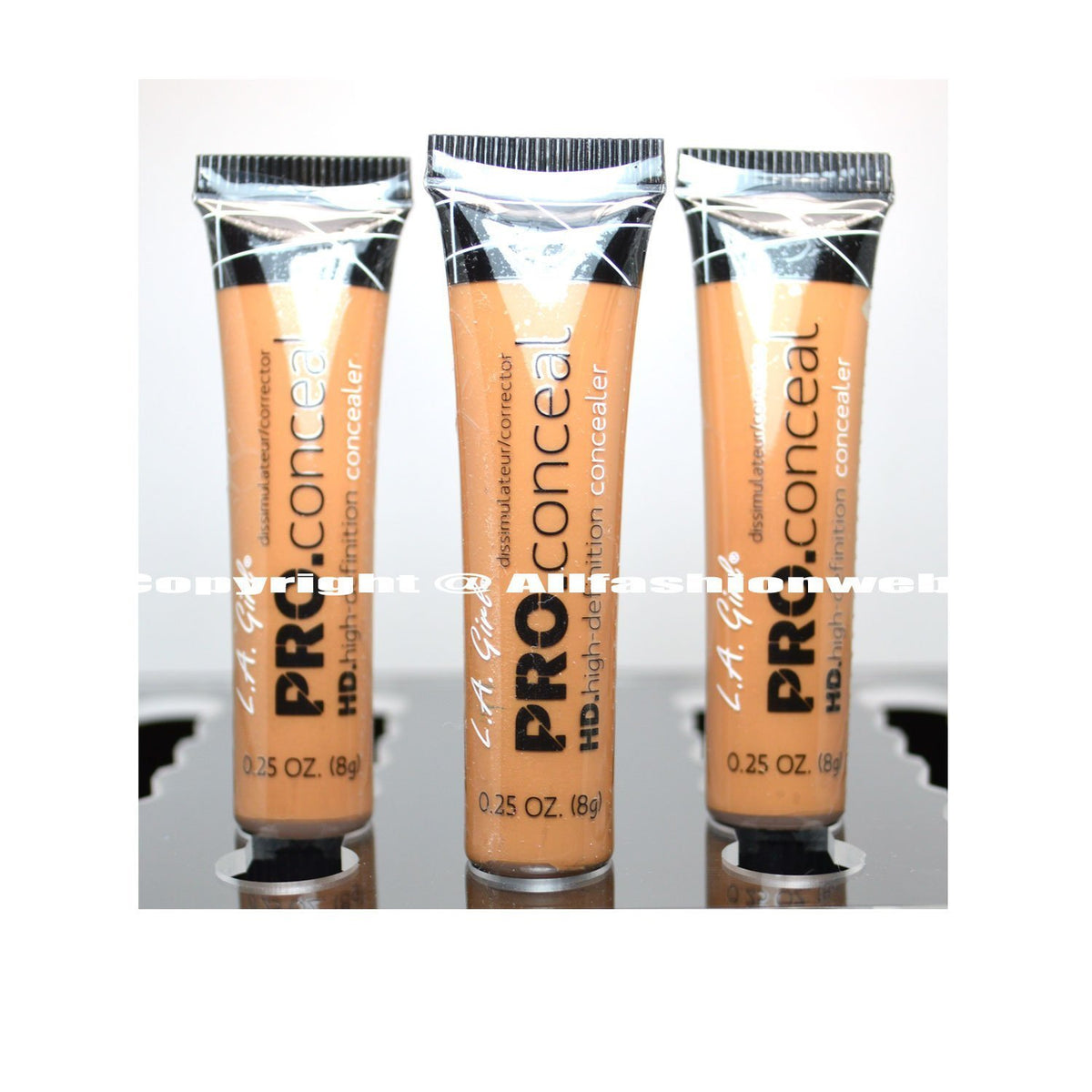L.A. Girl Pro Concealer x GC983 Fawn HD High Definition Liquid, Assortment, 0.75 Ounce, (Pack of 3)