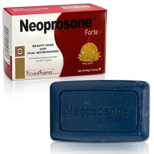Neoprosone, Skin Brightening Soap | 2.02 oz / 80 g | Hyperpigmentation Soap, Fade Dark Spots on: Body, Knees, Face, Armpits | with Glycerin (2.82 Beauty & Personal Care Neoprosone