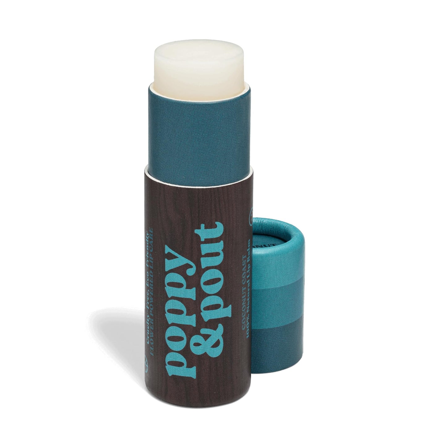 Poppy & Pout Coastal Coconut Jumbo Lip Balm - All Natural Lip Balms & Moisturizers - Hydrates with Beeswax, Vitamin E, Organic Coconut Oil Beauty and Personal Care Poppy & Pout
