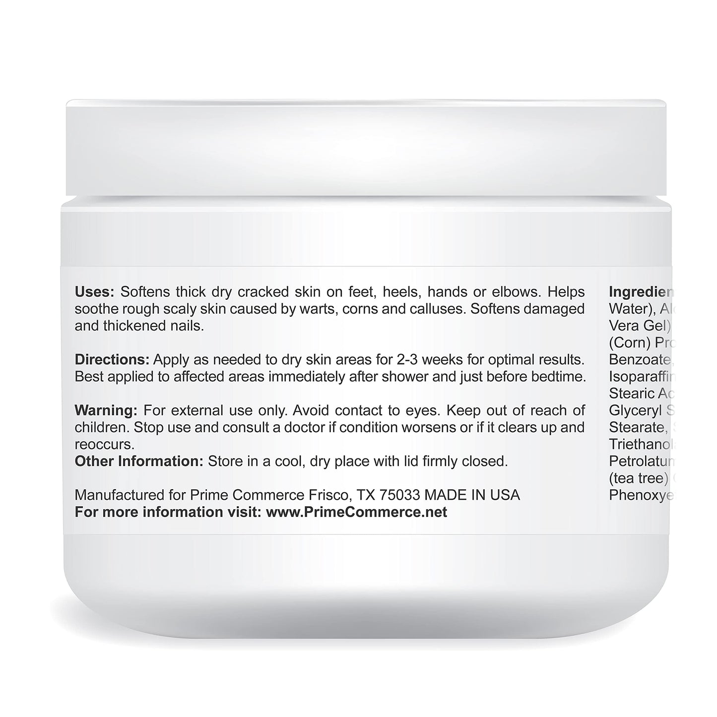 UREA LABS | 42% Urea Cream - Tea Tree Oil & Aloe Vera-Infused Foot & Skin Repair | Deep Hydration & Natural Exfoliation for Cracked Heels, Dry Feet Beauty & Personal Care UREA LABS