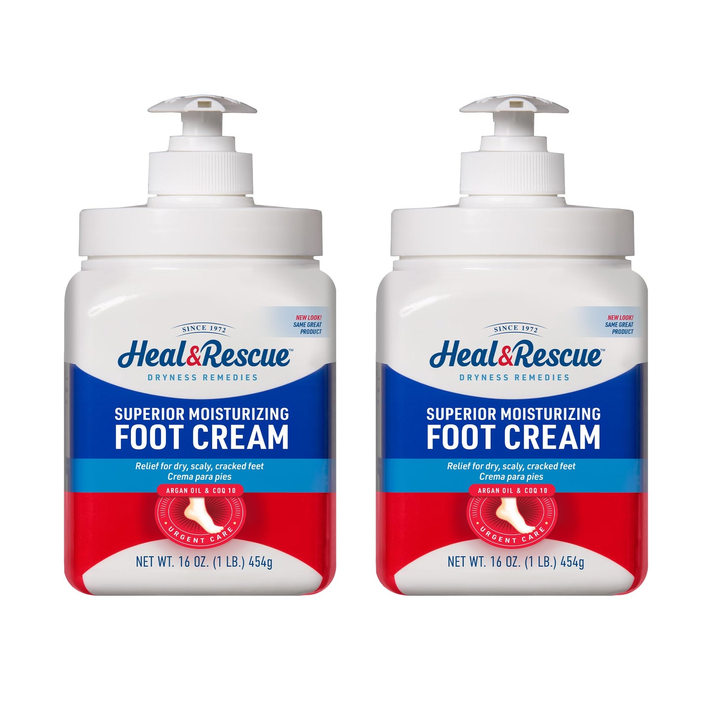 Heal&Rescue Heel Rescue Foot Cream 16 Ounce Bottle, 2 Pack, for Cracked, Calloused or Chapped Skin Beauty & Personal Care Heal&Rescue