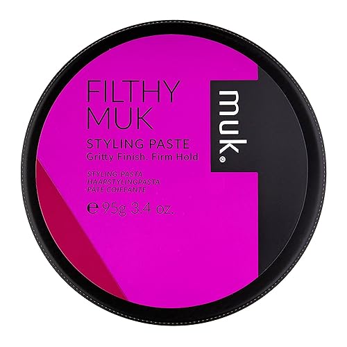 MUK. Haircare Filthy Gritty Finish Styling Paste, Hair Product, Hair Paste For Men, Firm Hold, Gritty Finish, Medium Shine - 3.4oz Beauty & Personal Care MUK.