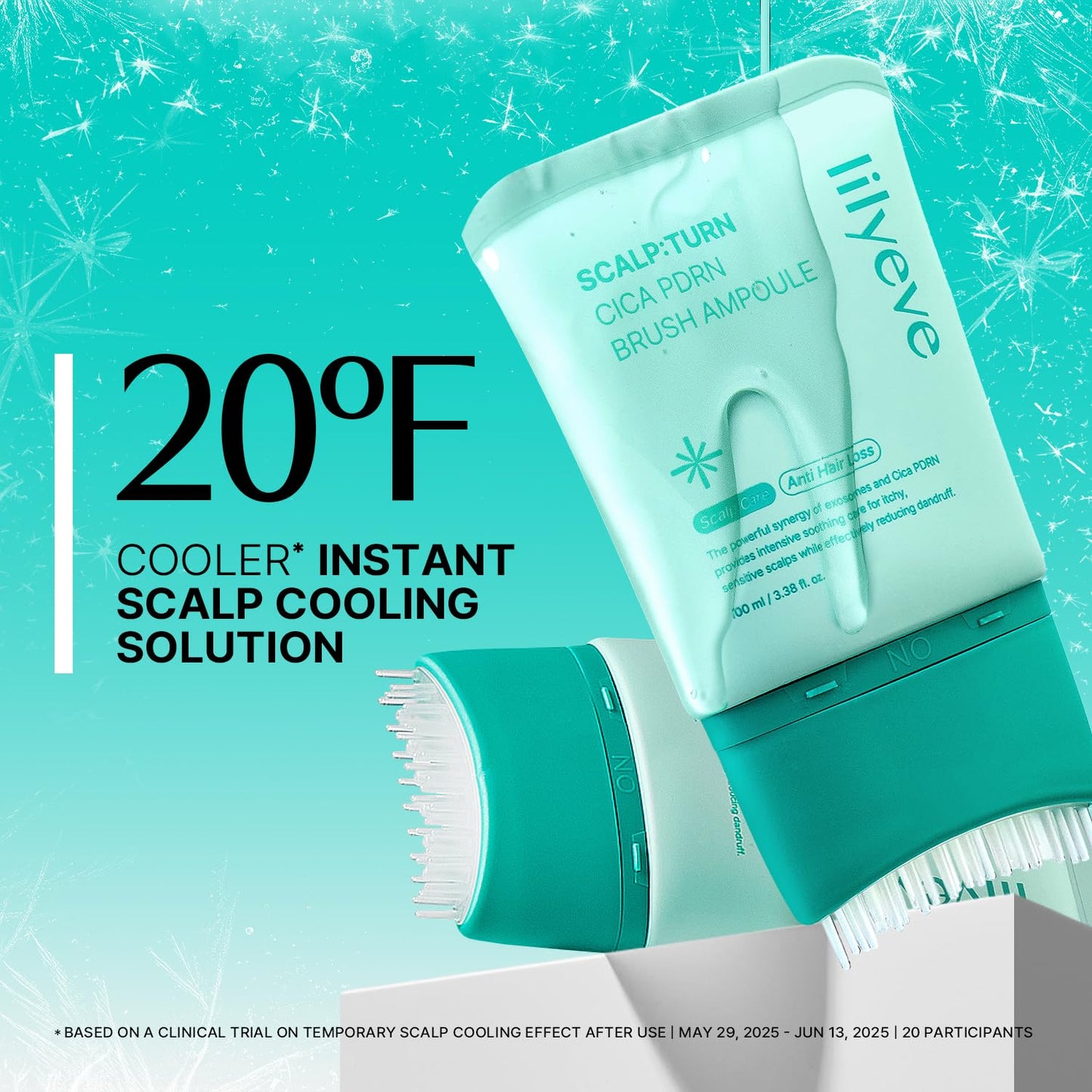 lilyeve SCALPTURN Cica PDRN Scalp Serum with Built-in Brush, PDRN to Strengthen Hair Roots, Itchy Scalp Relief, Dry Scalp Hydration - Korean Hair Beauty and Personal Care lilyeve
