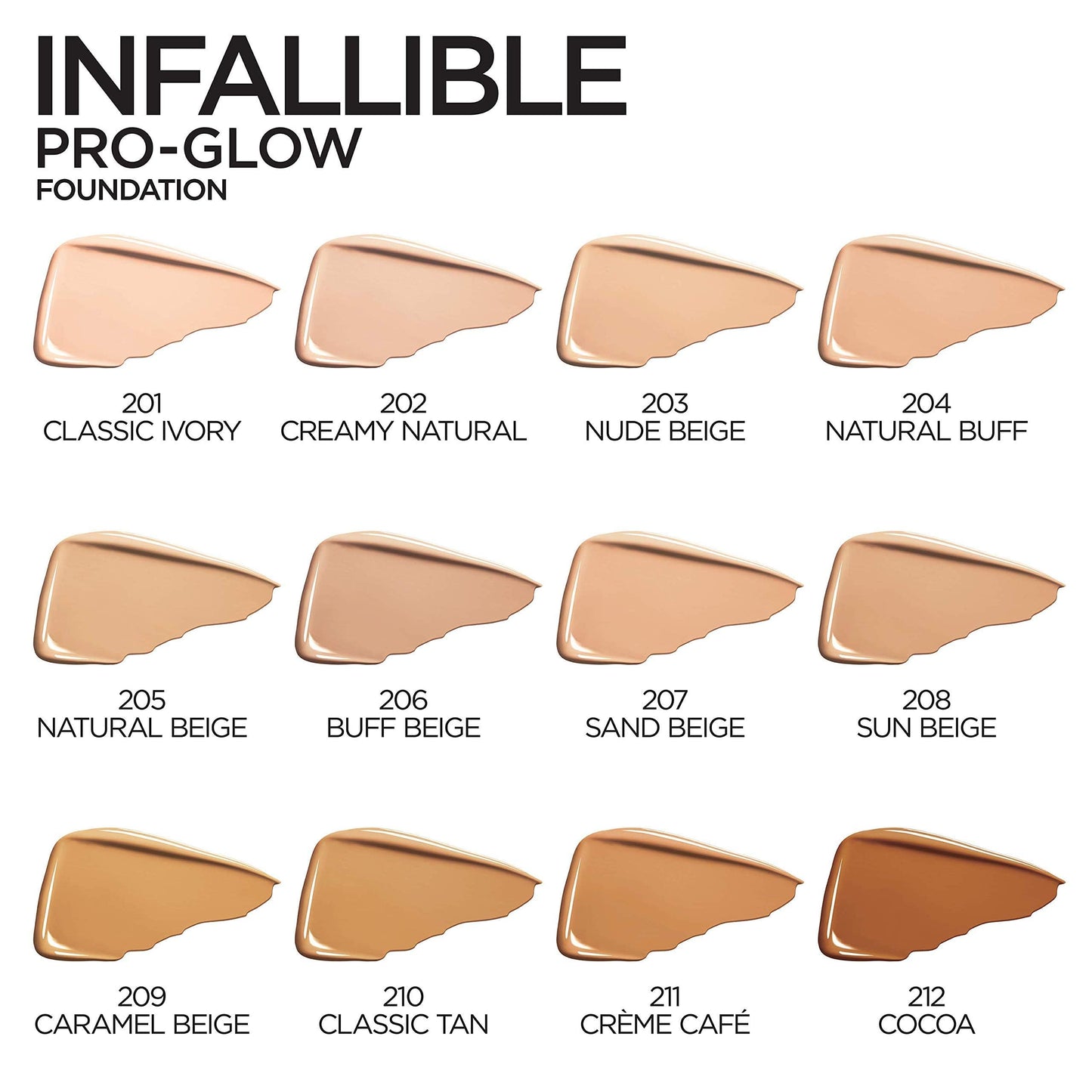 L'Oreal Paris Makeup Infallible Up to 24HR Pro-Glow Foundation, Natural Beige, 1 fl oz. Beauty & Personal Care L'Oreal Paris