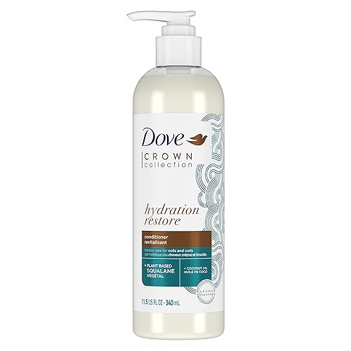 Dove CROWN Collection Holistic Hair Care for Coils and Curls Hydration Restore Paraben-Free Conditioner 11.5 oz Beauty & Personal Care Dove