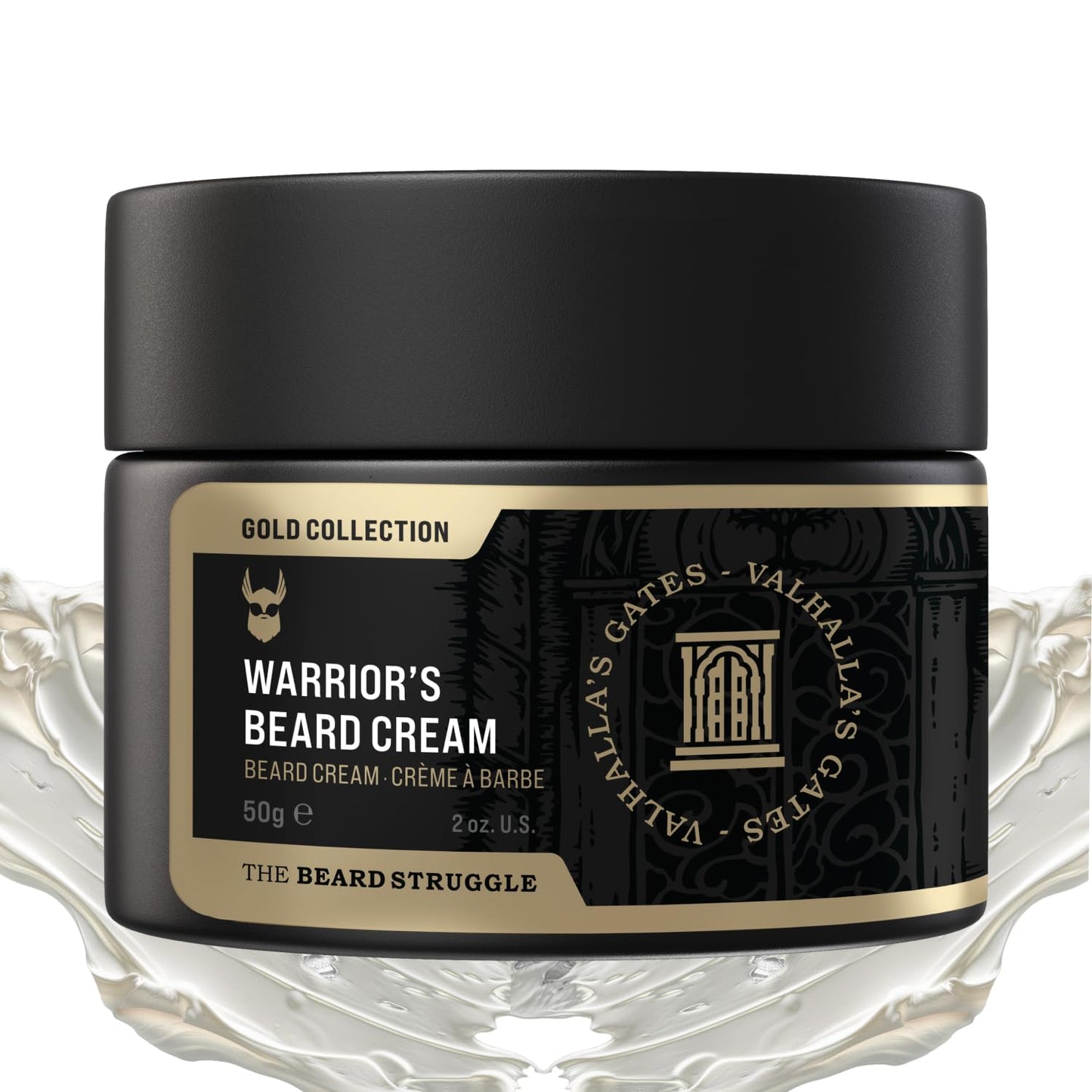 Beard Cream by Beard Struggle-Valhalla's Gates Beard Butter Moisturizer & Softener for Men-Hydrated with Avocado & Jojoba Oils-Beard & Mustache Growth Beauty and Personal Care The Beard Struggle