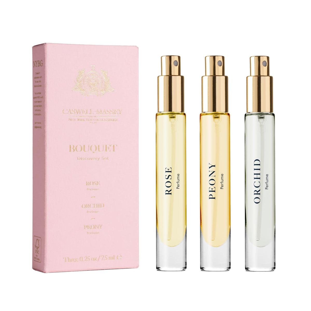 Caswell-Massey Bouquet Discovery Set - Includes Peony, Orchid & Rose - Travel Size Perfume for Women, Vibrant Floral Scents - Botanical Perfume Gift Beauty & Personal Care Caswell-Massey