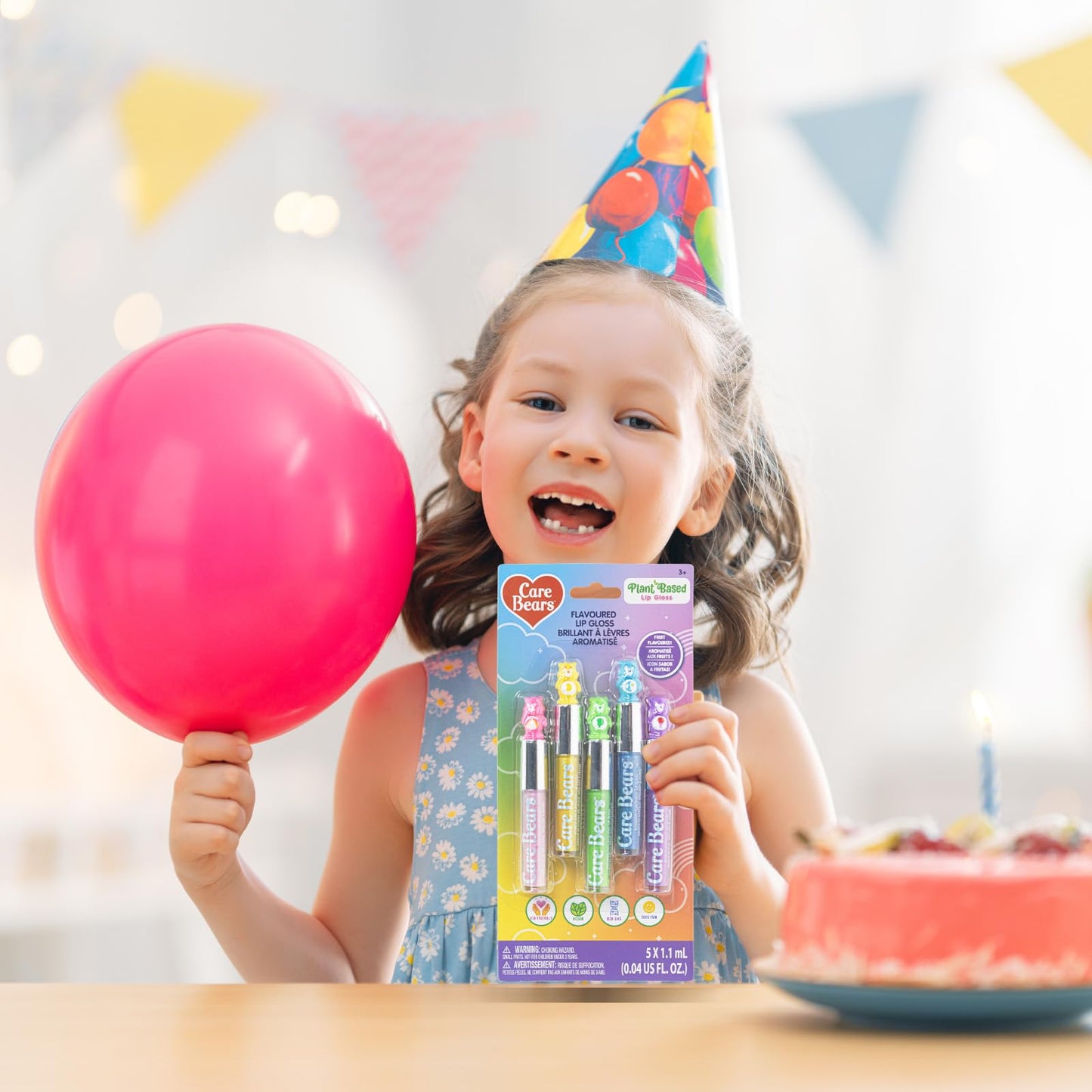Care Bears 5 pcs Flavored Lip Gloss for Kids | Non-toxic & Vegan Makeup | Birthday Gifts for Ages 3 by Townley Girl Beauty & Personal Care Townley Girl