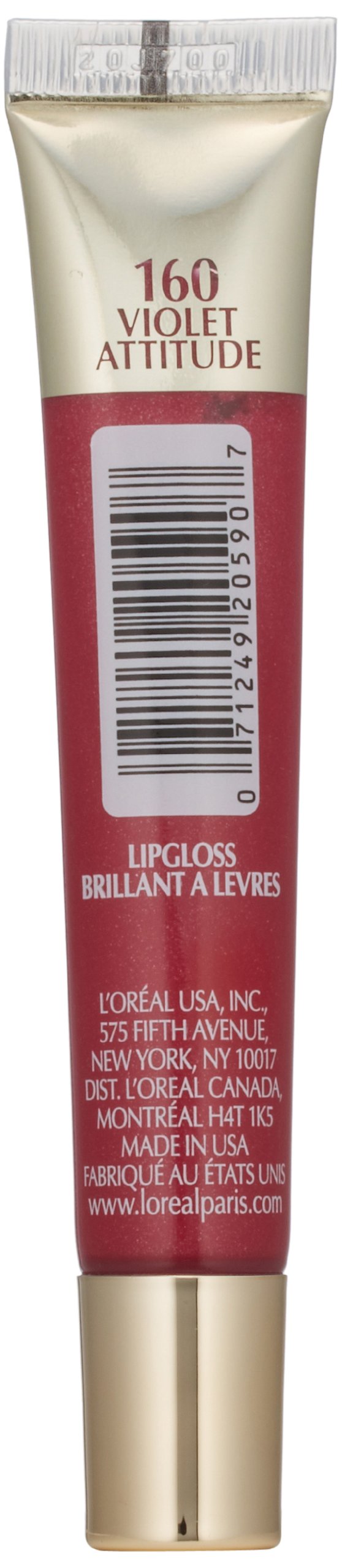 L’Oréal Paris Colour Riche Le Gloss, Violet Attitude, 0.4 fl. oz. Beauty & Personal Care L'Oreal Paris