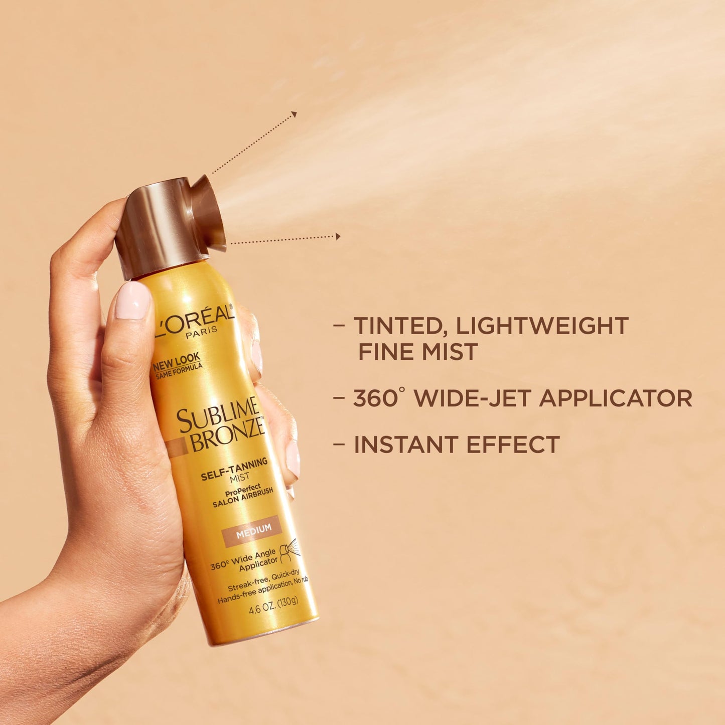L'Oreal Paris Sublime Bronze Self Tanning Mist, Deep to Natural Spray Tan, 4.6 oz Beauty & Personal Care L'Oreal Paris
