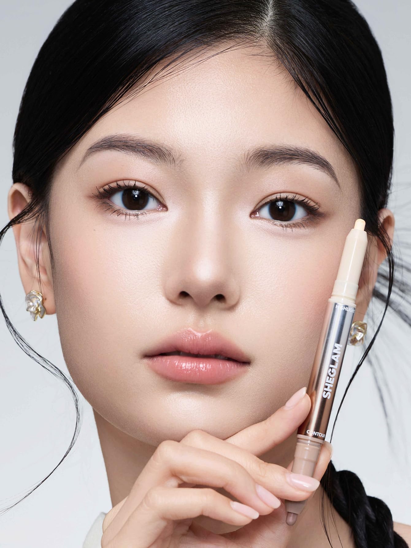 SHEGLAM Fine Line 2-in-1 Nose Contour & Highlight Pen-05 Soft Tan Beauty & Personal Care SHEGLAM