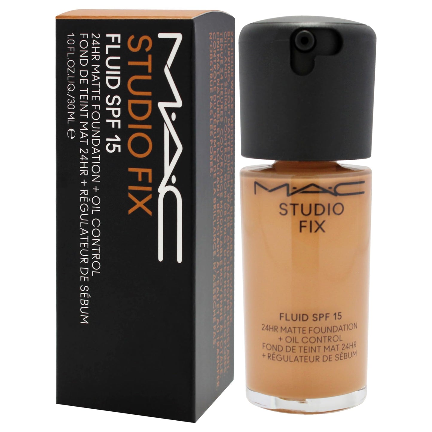 Studio Fix Fluid SPF 15 24Hr Matte Foundation Plus Oil Control -NC45 by MAC for Women - 1 oz Foundation Beauty & Personal Care MAC