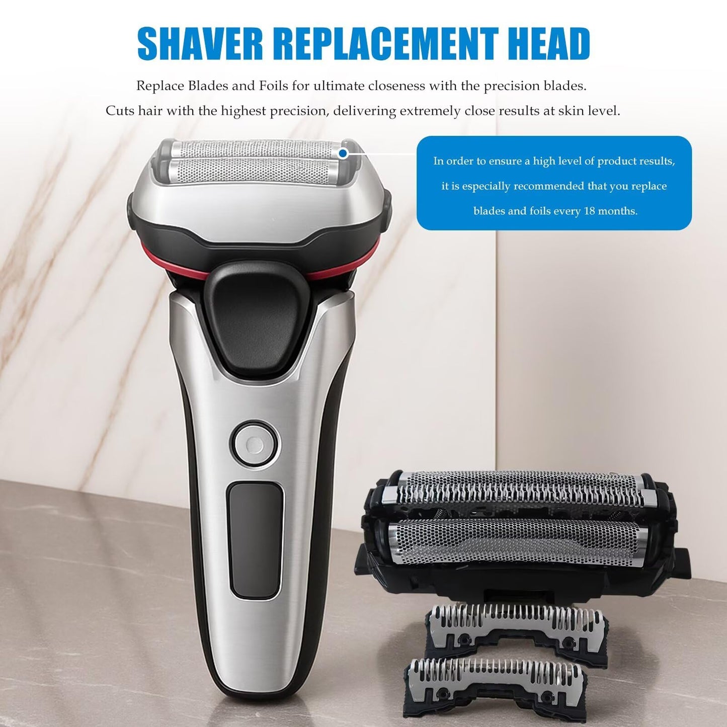 Shaver Replacement inner Cutter + Foil for Panasonic ES8103 ES8103S ES-GA20 ES8255 ES8162 ES8101 ES-LC62 ES8249 ES8243 by YTXXDEUS Beauty and Personal Care YTXXDEUS