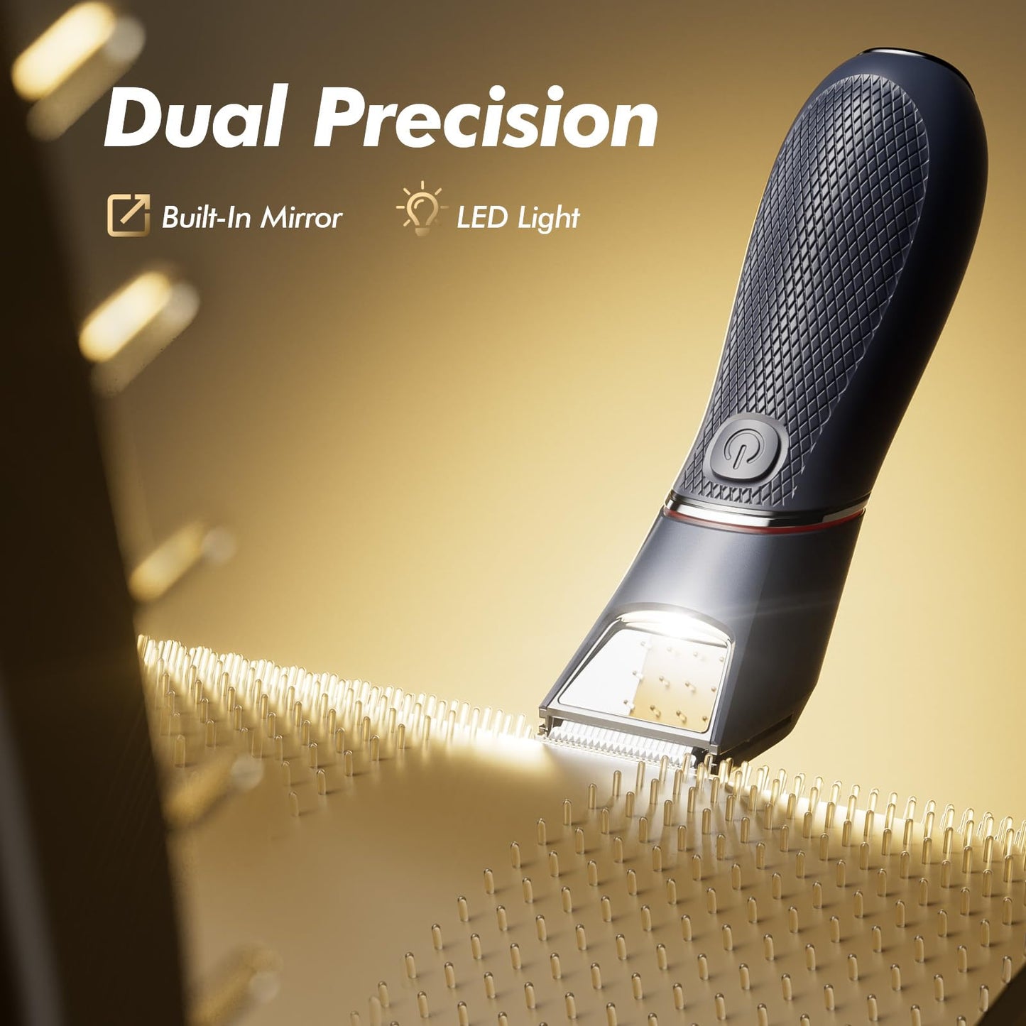 ????%?????? JMJDYITAO Body Hair Trimmer for Men:Pubic Hair Trimmer with Mirror & LED - IPX7 Waterproof Ceramic Blade Electric Ball Shaver, Wet or Dry Body Beauty and Personal Care JMJDYITAO