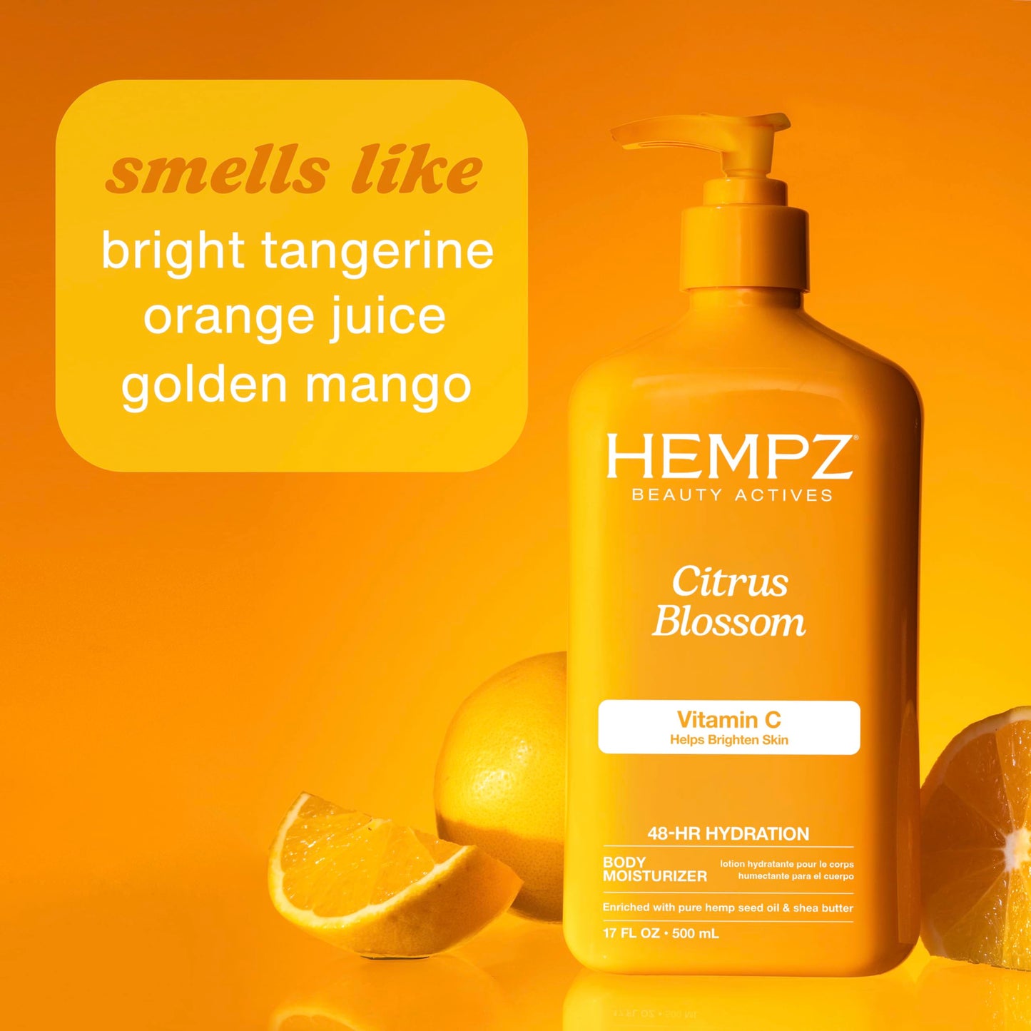 Hempz Body Lotion - Citrus Blossom Limited Edition Daily Moisturizing Cream with Vitamin C, Shea Butter, Aloe, Orange Extract, Hemp Seed Oil Body Beauty & Personal Care Hempz