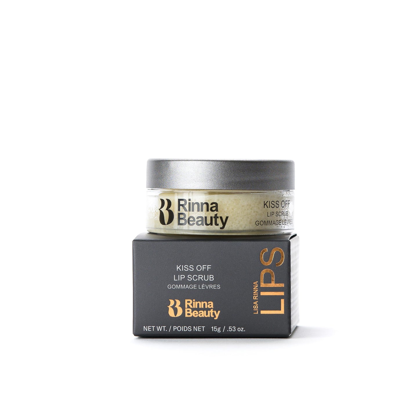 Rinna Beauty Kiss Off Lip Scrub - Lip Exfoliator to Smooth, Nourish & Hydrate with Coconut Oil, Carrot Seed Oil, Cocoa Butter, Shea Butter & Natural Beauty and Personal Care Rinna Beauty