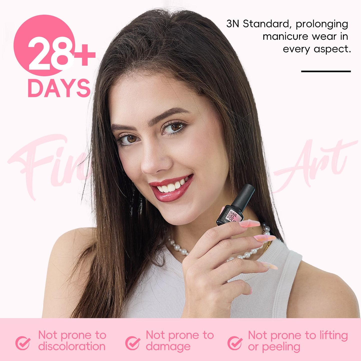 COSCELIA 25 Bottles Gel Nail Polish Set, 20 Colors Summer Gel Polish with 5PC Top Base Coat Kit Nude Pink White Brown Grey White Glitter Pastel Gels Beauty and Personal Care COSCELIA