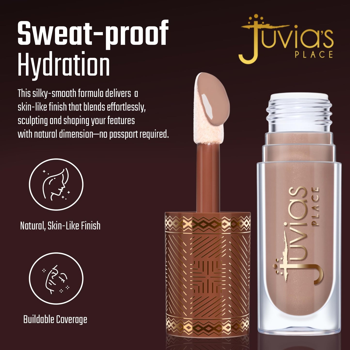 Juvia’s Place Bronzed Liquid Bronzer - Toasted Toffee - Liquid Bronzer for Face w/Silky Blendable Texture - Buildable Coverage for Natural Contour Beauty & Personal Care Juvia's Place