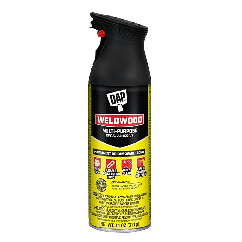 DAP Weldwood Multi-Purpose Spray Adhesive, Clear, 11 oz (7079800124) Beauty & Personal Care DAP