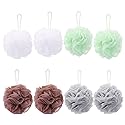 8 Small Mesh Pouf Bath Sponge - Mesh Loofah Body Exfoliating Shower Ball Shower Sponge Beauty & Personal Care Tbestmax