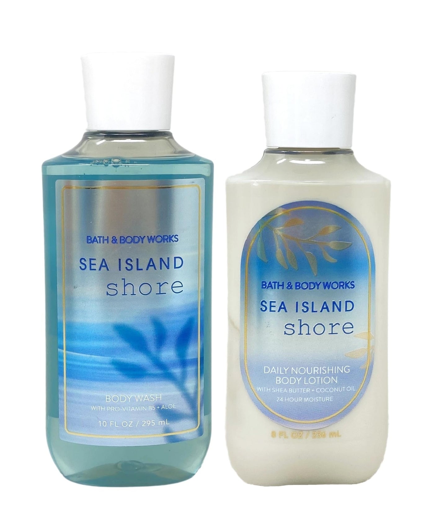 Bath and Body Works Sea Island Shore Gift Set of Shower Gel and Body Lotion Beauty and Personal Care Bath & Body Works