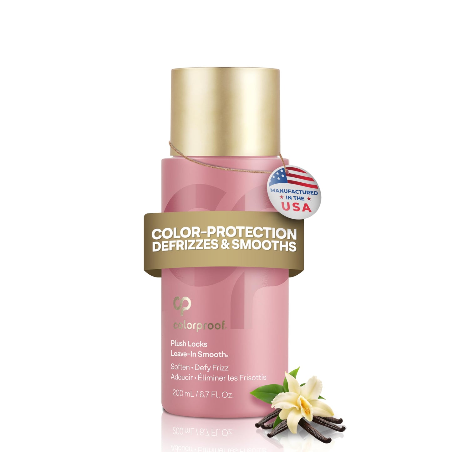 Plush Locks Leave-in Smooth, Anti- Frizz Smoothing Lotion, Protects & Reduces Blow Dry Time, Controls Frizz & Adds Shine, Sulfate-Free, Vegan, 6.7fl Beauty & Personal Care ColorProof