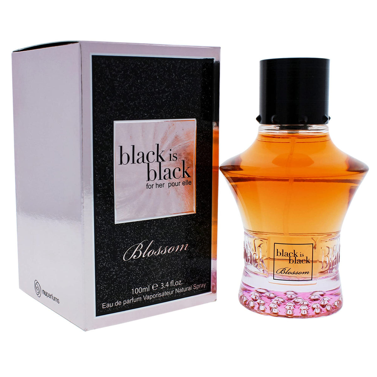 Nu Parfums Black is Black Blossom, 3.4 Oz Beauty & Personal Care Nuparfums