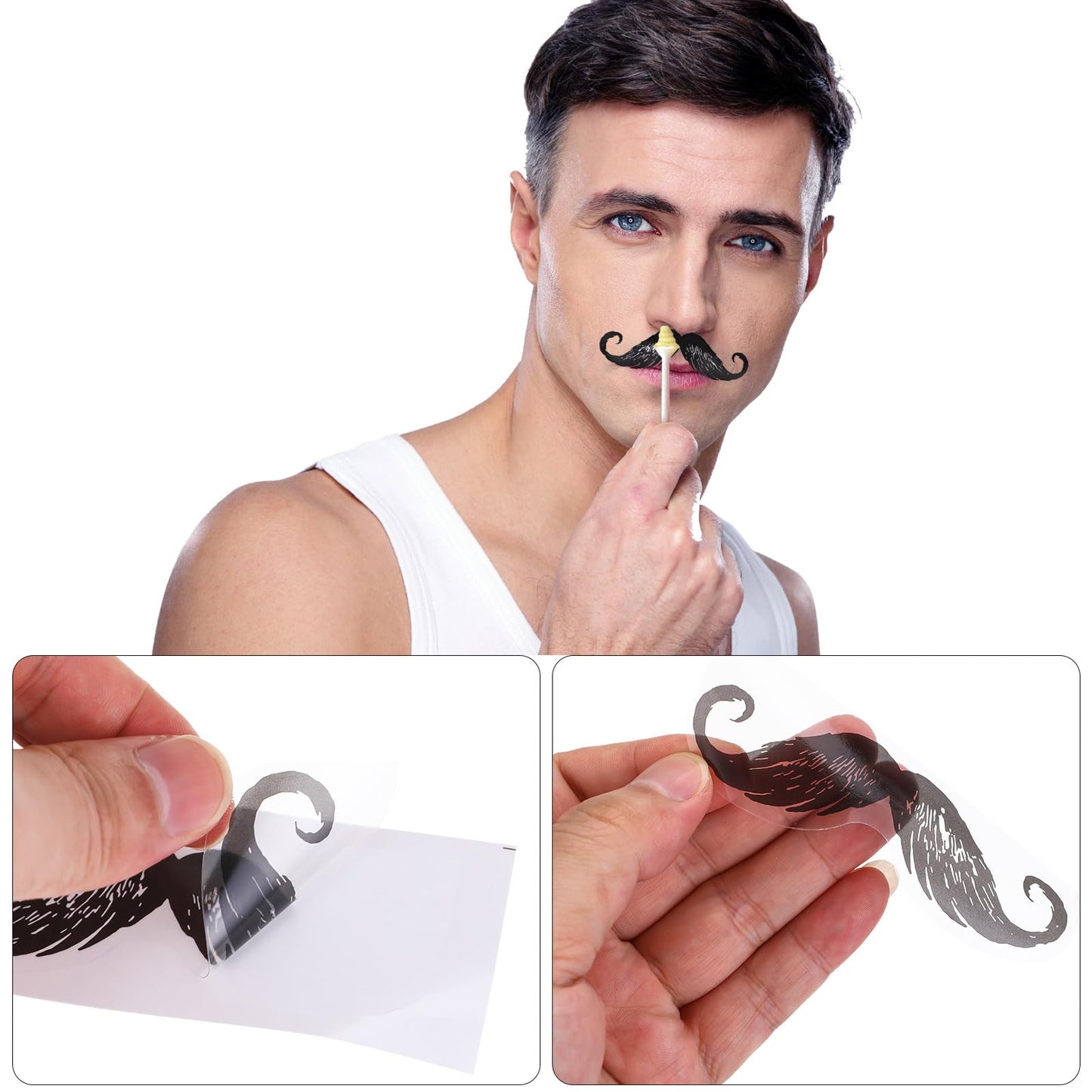 Healeved Nose Wax Kit 50pcs Nose Hair Removal Waxing Mustache Protectors Mustache Guard Sticker for Men Beauty and Personal Care Healeved