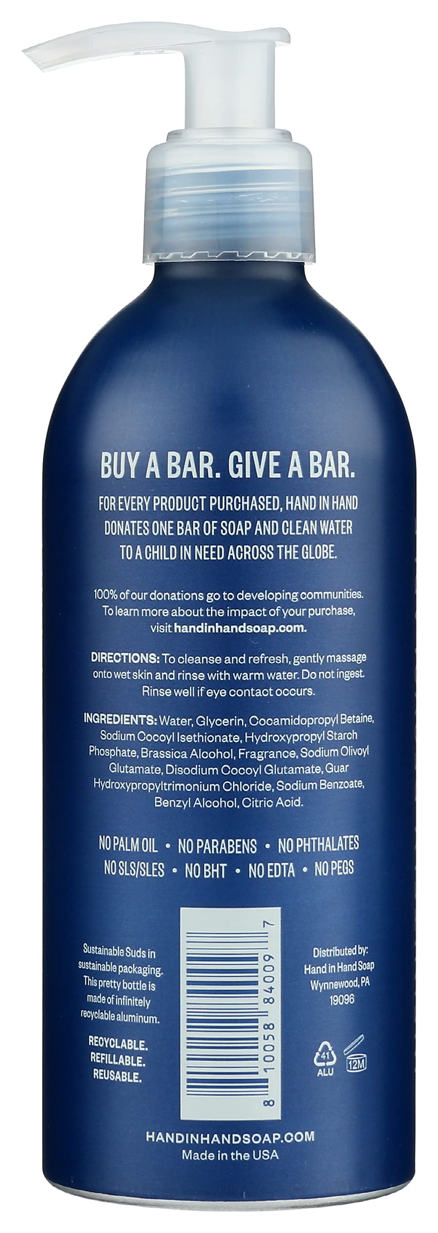 Hand In Hand, Body Wash Sweetgrass, 10 Fl Oz Beauty & Personal Care Hand in Hand