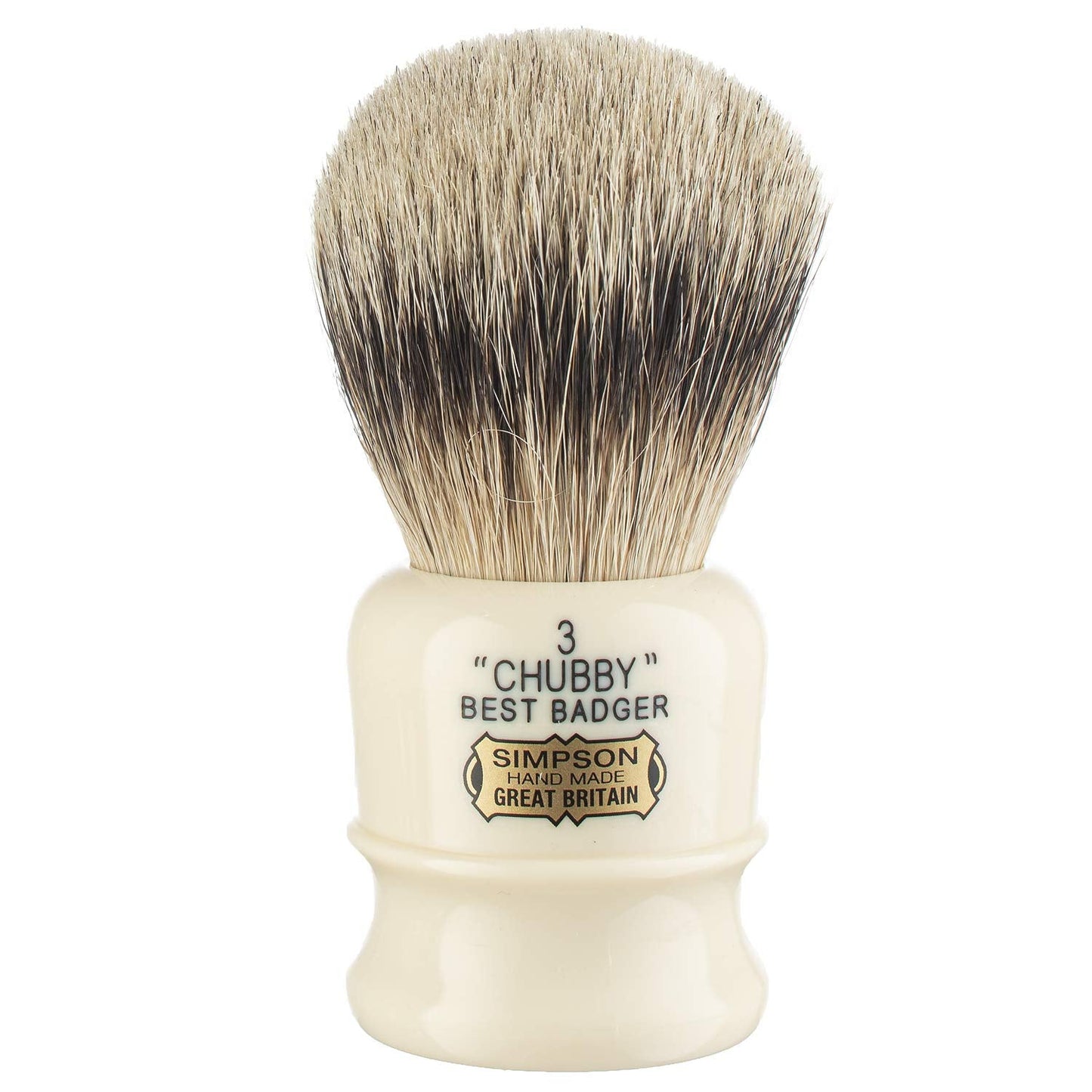 Simpsons Best Badger Shaving Brush (Chubby CH3 Best) Beauty and Personal Care Simpson Shaving Brushes