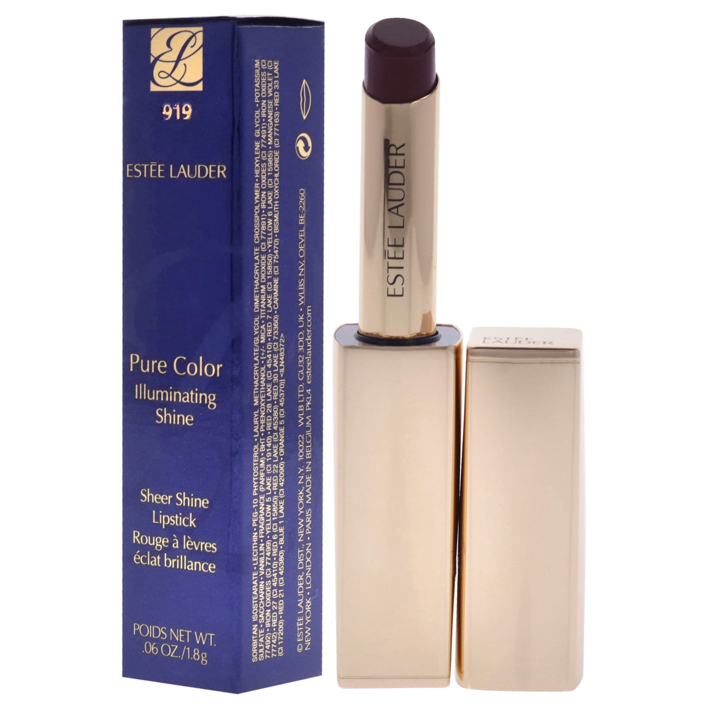 Estee Lauder Pure Color Illuminating Shine Lipstick - 919 Fantastical for Women - 0.06 oz Lipstick Beauty & Personal Care Estée Lauder