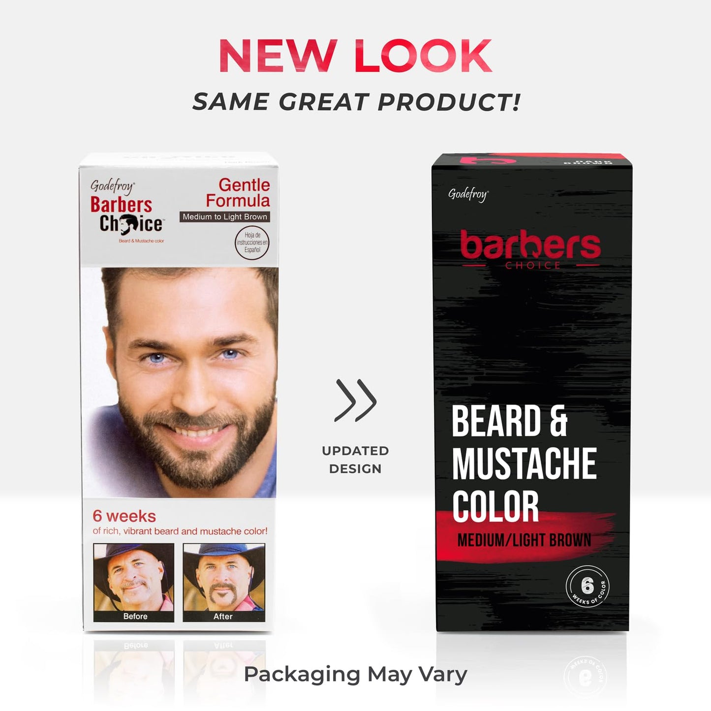 Godefroy Barbers Choice 3 Application Beard and Mustache Color, Medium/Light Brown, 0.3 Pound Beauty & Personal Care Godefroy
