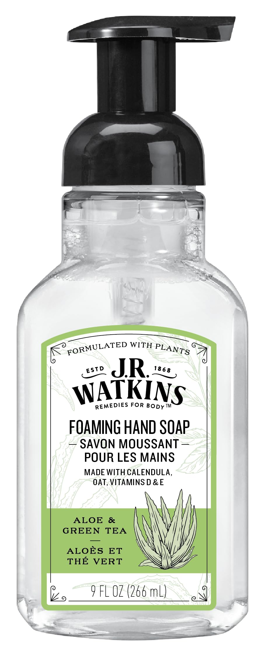 Watkins 20623 9 oz Aloe & Green Tea Scent Foaming Hand Soap Beauty & Personal Care J.R. Watkins