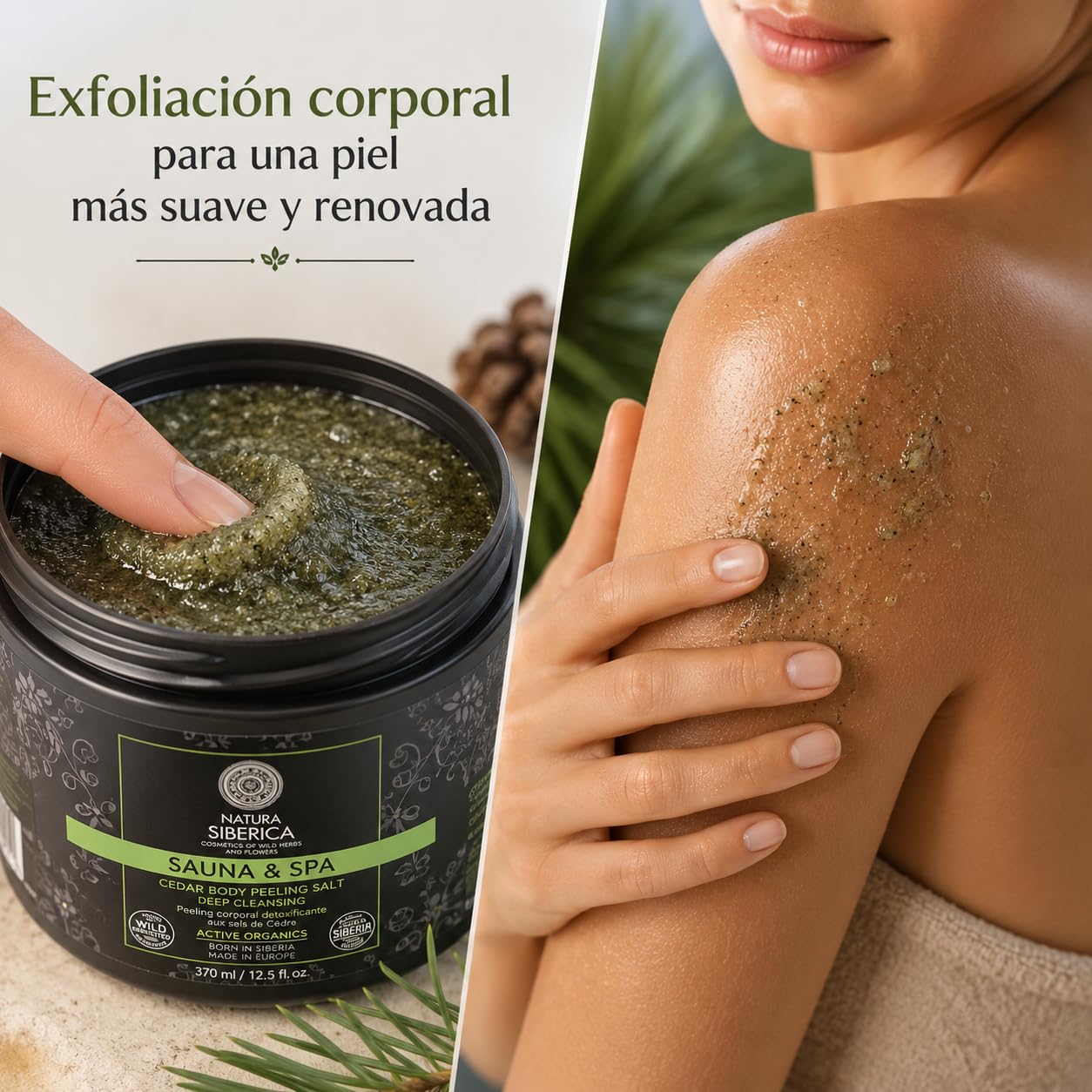 Natura Siberica cedar salts body peeling deep cleansing, 370ml Beauty and Personal Care Natura Siberica