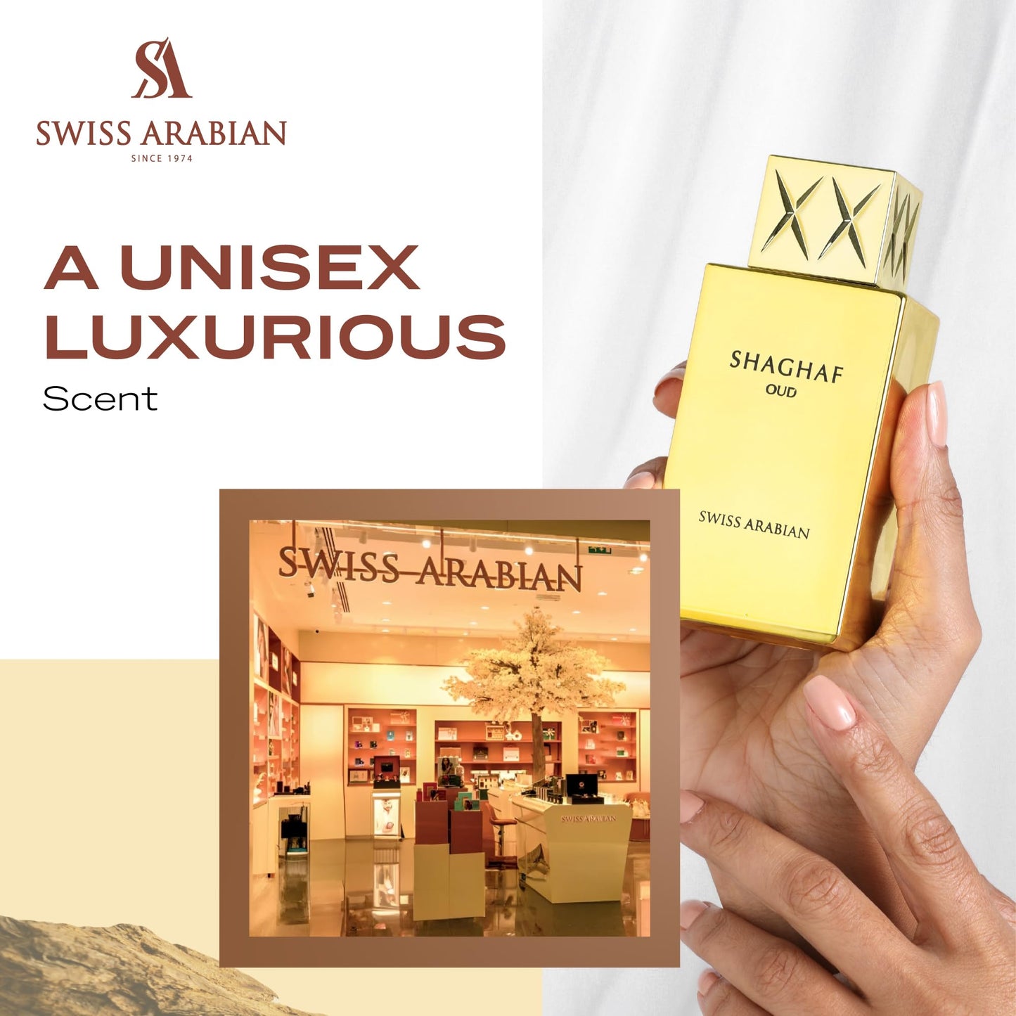 Swiss Arabian Shaghaf Oud - Luxury Products From Dubai - Long Lasting, Addictive Personal EDP Spray Fragrance - Seductive Signature Aroma - 2.5 Oz Beauty & Personal Care Swiss Arabian