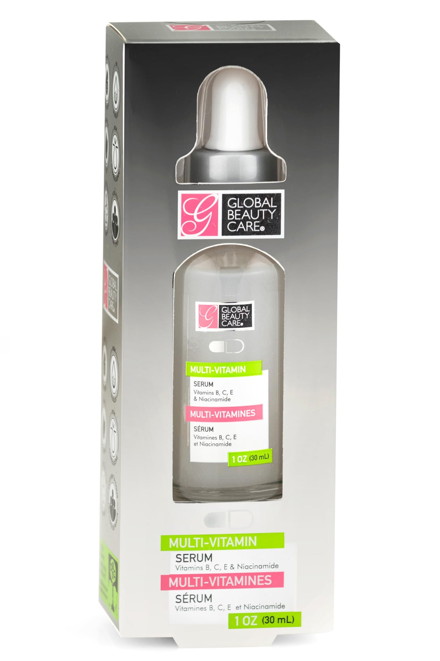 Global Beauty Care Multi-Vitamin Facial Serum, Hydrating Face Serum with Niacinamide & Vitamins B, C & E for Smoother, Healthy-Looking Skin Beauty & Personal Care Global Beauty Care