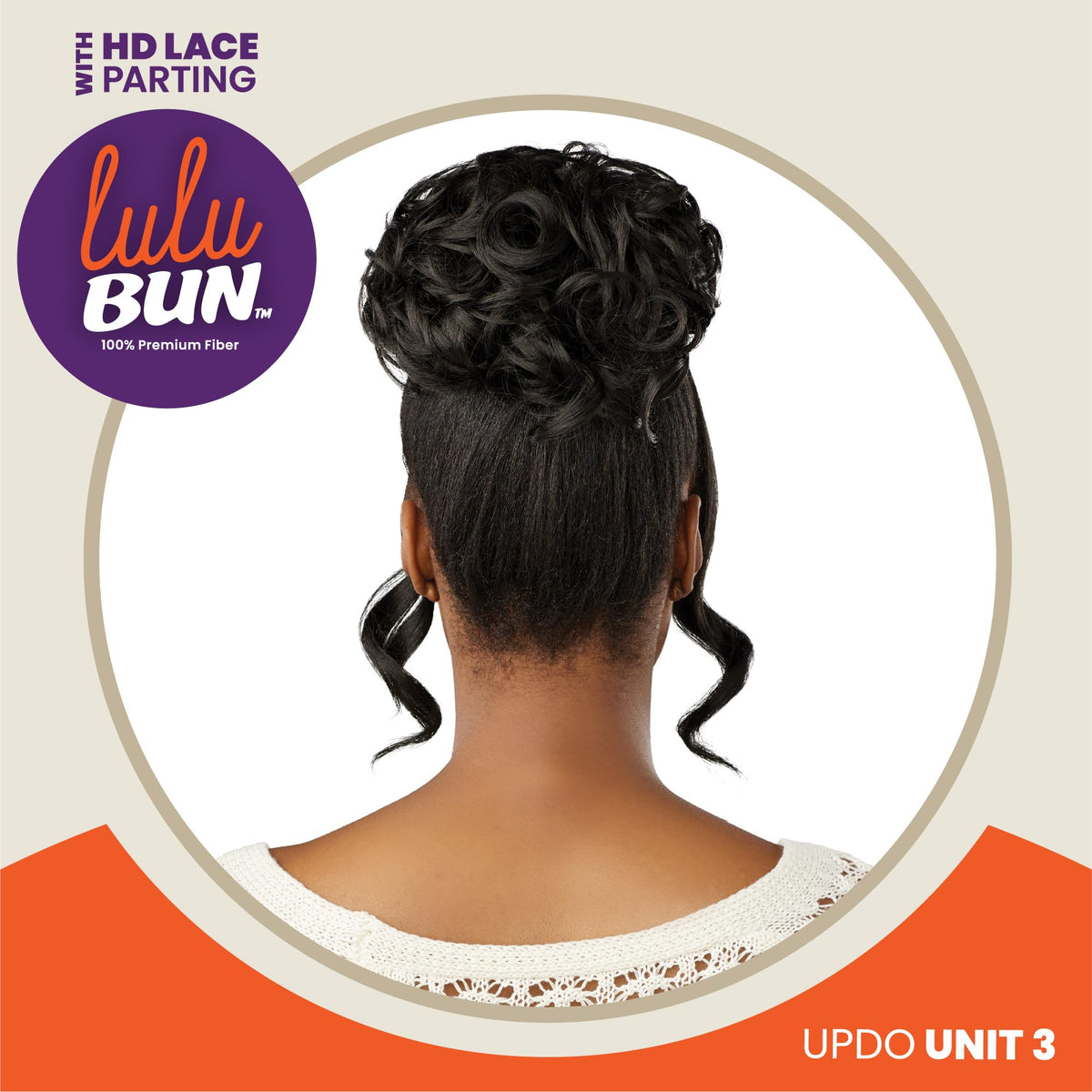 Sensationnel Lulu Bun Updo Hairextensions-Unit 3,F1B/30