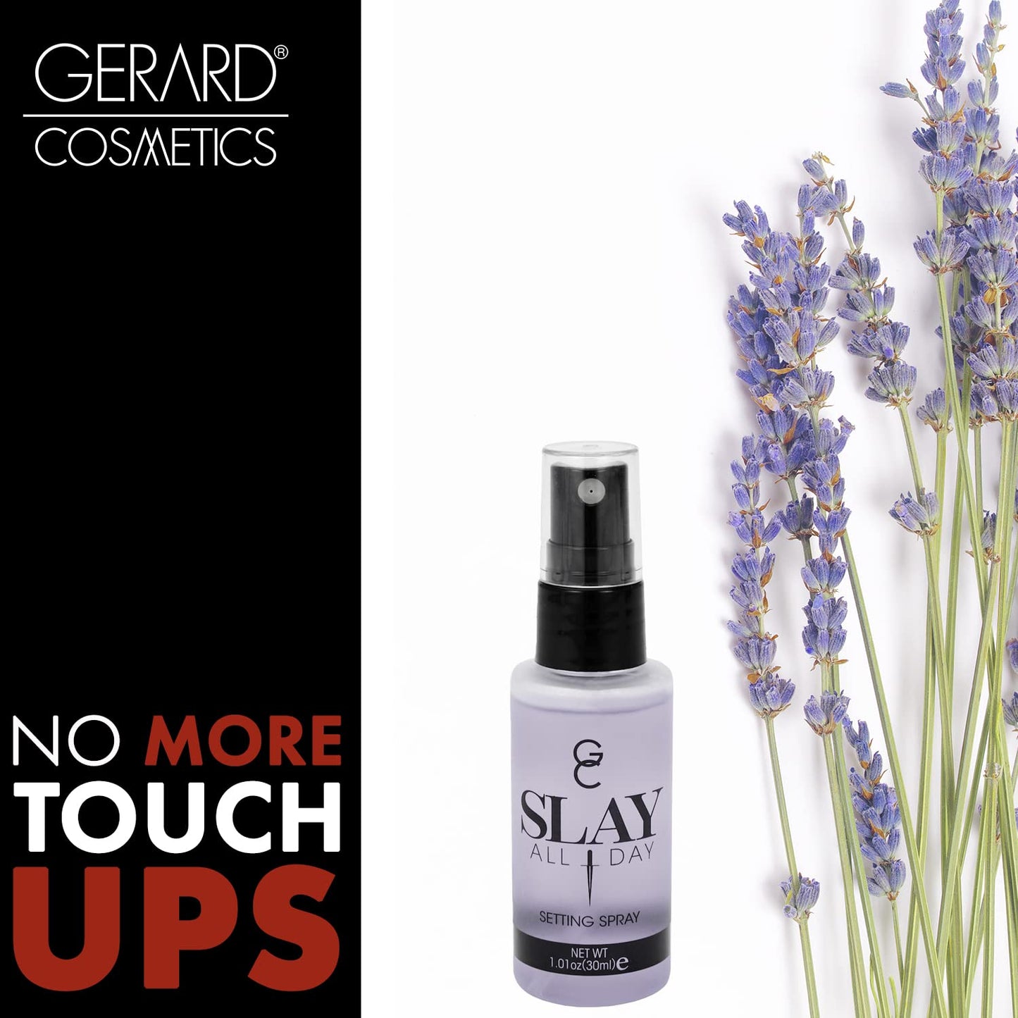 Gerard Cosmetics Makeup Setting Spray Mini (Lavender), Slay All Day Scented Makeup Finishing Spray, Oil Control, Matte Finish, Cruelty Free, Made USA Beauty & Personal Care Gerard Cosmetics