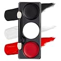 Spooktacular Creations Halloween Makeup Palette 3 Colors Face Body Paint for Adult SFX Zombie Skeleton Cosplay with Painting Brush Cosplay Party Dress Beauty & Personal Care Spooktacular Creations