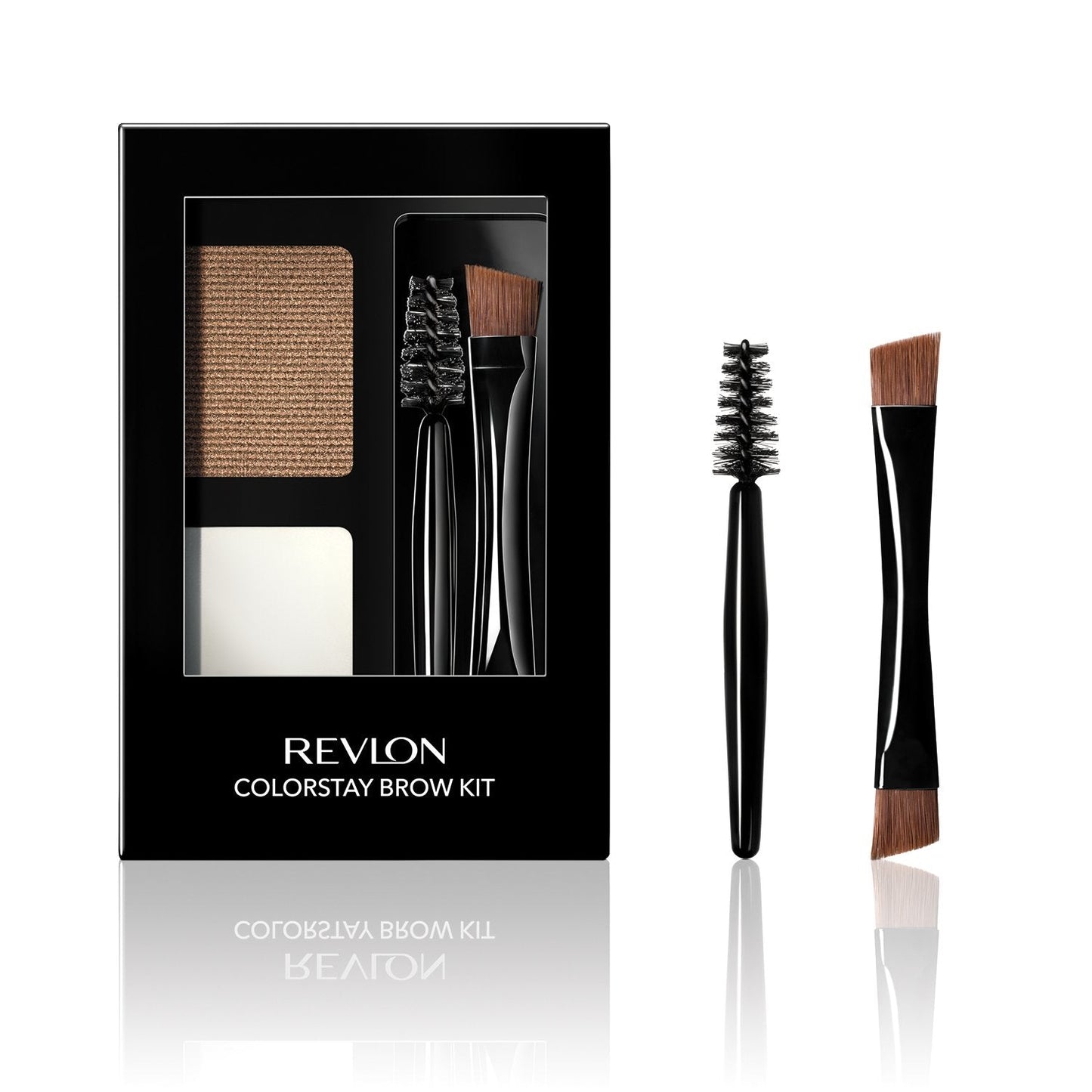 Revlon ColorStay Brow Kit, Includes Longwear Brow Powder, Clear Pomade, Dual-Ended Angled Tip Eyebrow Brush & Spoolie Brush, Blonde (105), 0.08 oz Beauty & Personal Care REVLON